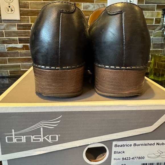 Dansko Black Leather Mary Jane Beatrice. Size 38.(8}. - Picture 4 of 11